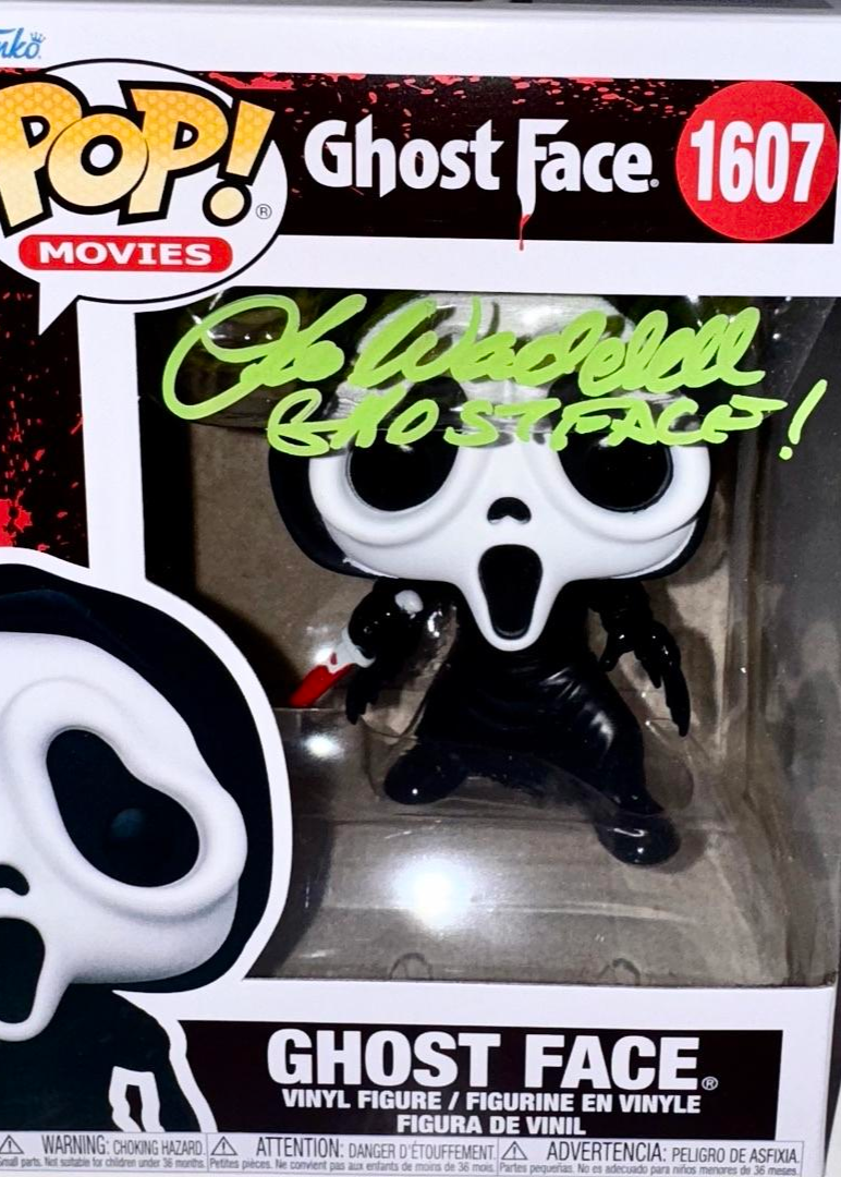 Lee Waddell Signed Funko Pop #1607 "Ghost Face" (Scream) - OC Celebrity Marketing